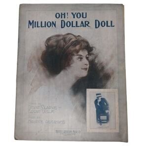 1913 Oh! You Million‎ Dollar Doll Sheet Music by Maurice Abrahams